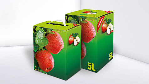 Karton 5L mit Apfel-Druck