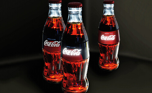OLED-Label für Coca-Cola