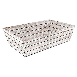 Präsentkorb Holz weiß