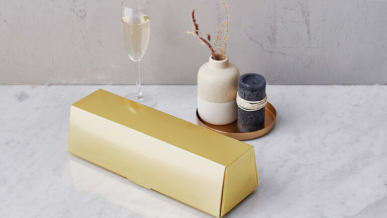 Goldbarren Präsentverpackung Still Karl Knauer