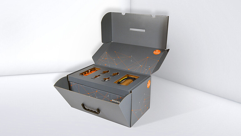 Geöffnete Verpackung