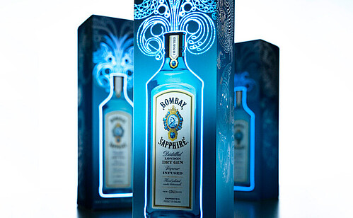 Leuchtende Verpackung