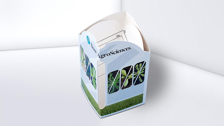 Karton-Messbecher mit individuellem Design