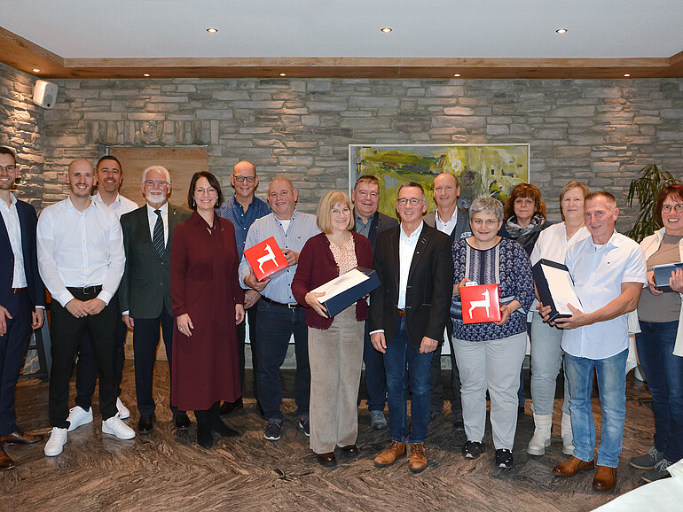 Jubilare mit beeindruckenden 40 und sogar 45 Jahren Betriebszugehörigkeit.
