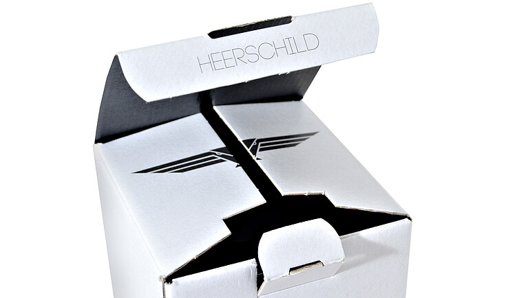 Heerschild Gin-Verpackung Close-Up