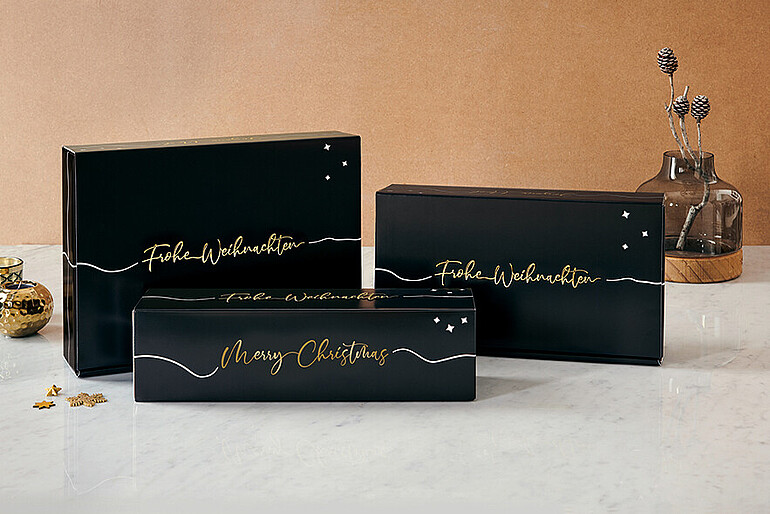 Weinpräsentkarton Weihnachtsgrüße