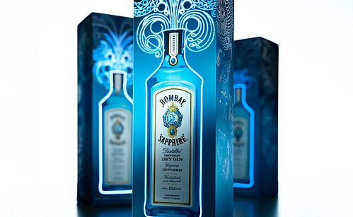 Leuchtende Verpackung