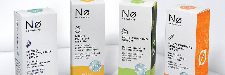Verpackungen für No Make Up