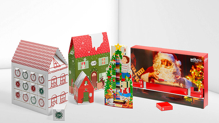 Nachhaltige Adventskalender mit individuellem Design und Form