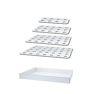 4-teiliges Lochplattenset, 1 Schütte