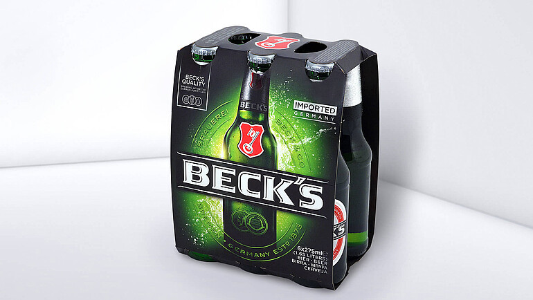Bierflaschen im Flaschenwrap