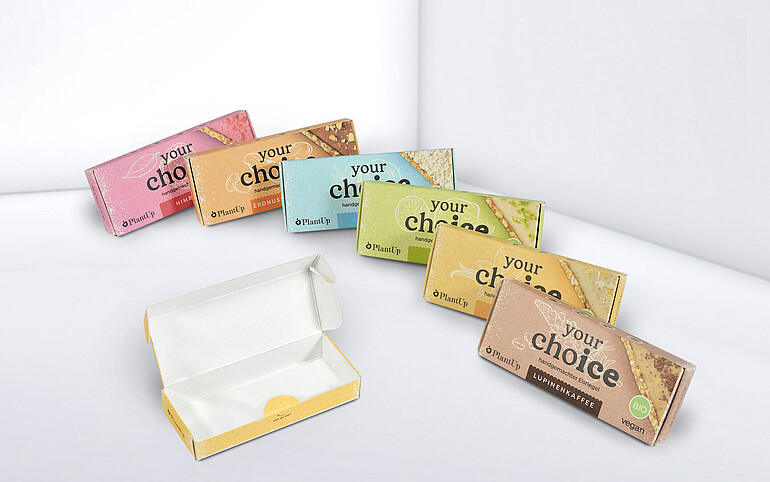 Die innovative Klappbox von Karl Knauer Vegane Eispralinen von PlantUp