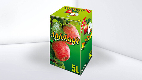 Karton 5L mit Apfel-Druck