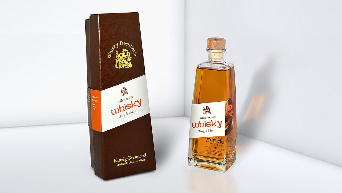 Whisky-Verpackung mit individueller Form