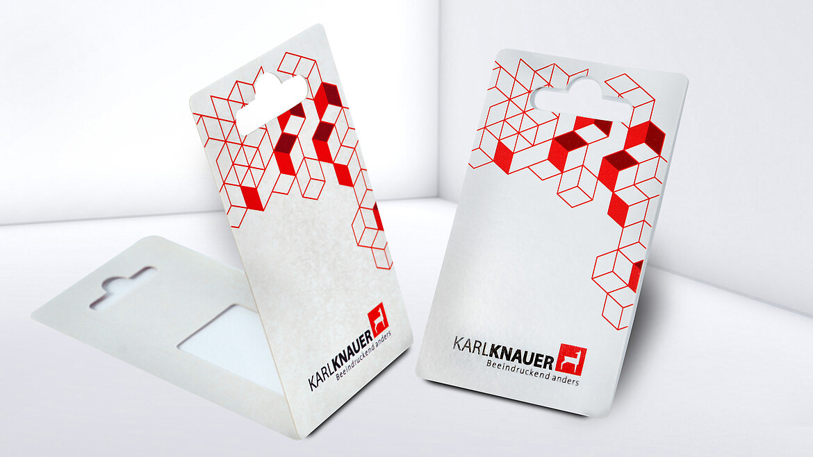 Blisterkarte zum Klappen