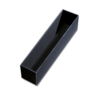 Geschenkkassetten-Unterteil Offene Welle Schwarz